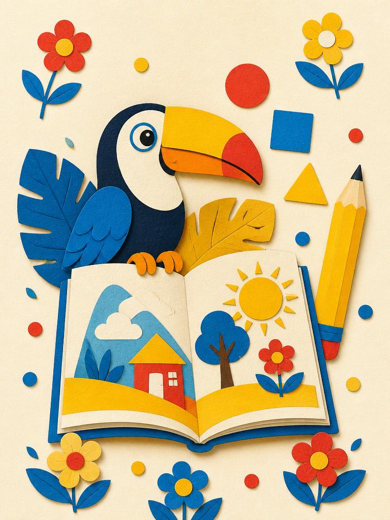Ilustração do livro Descobrindo as primeiras letras